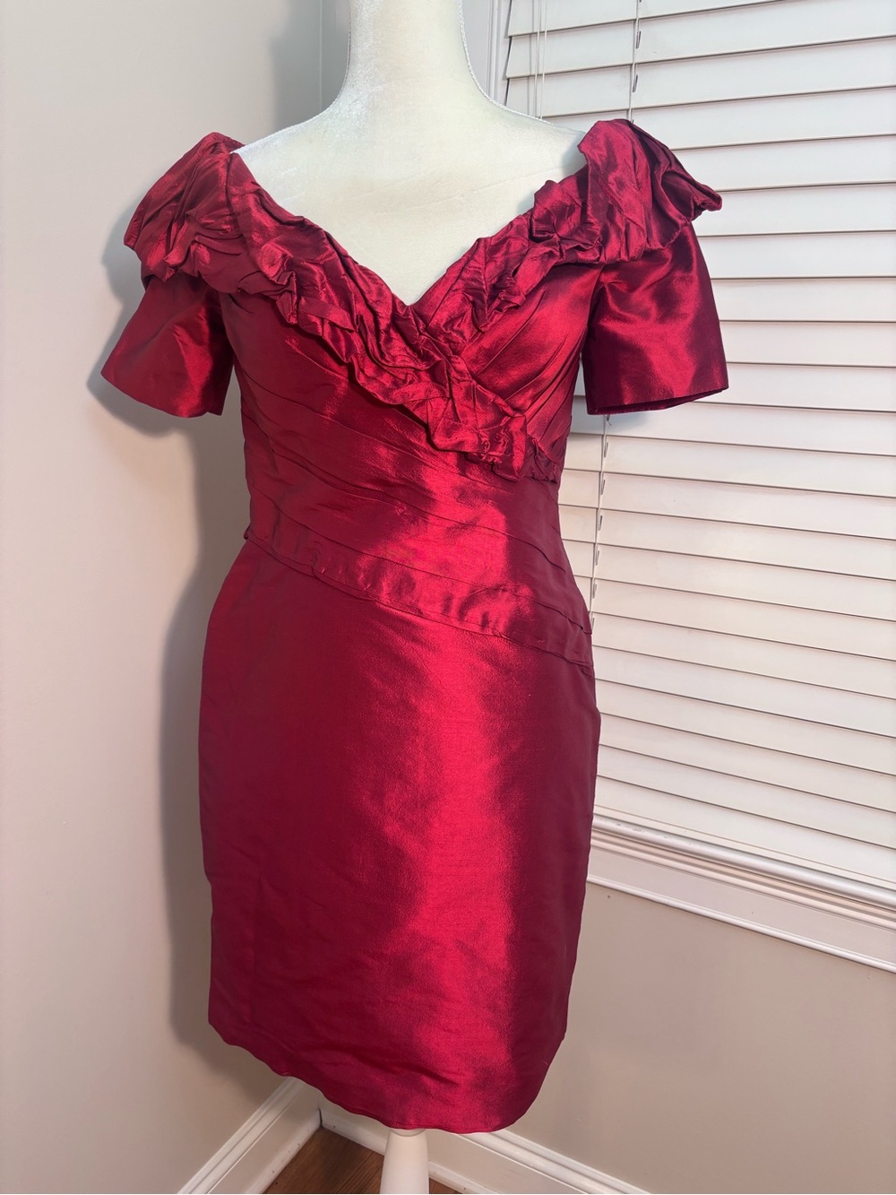 Vintage Montage Taffeta Party Dress